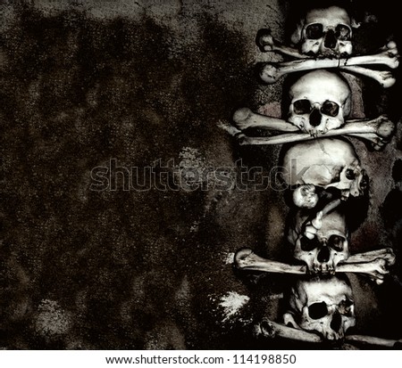 Human skulls and bones, Kutna Hora, Czech