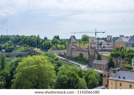 Luxembourg city in a Spring day.