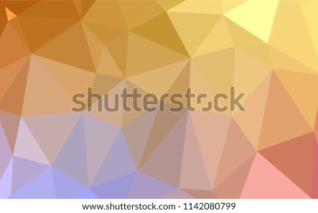 Light Pink, Yellow vector triangle mosaic texture. Colorful illustration in polygonal style with gradient. A new texture for your design.