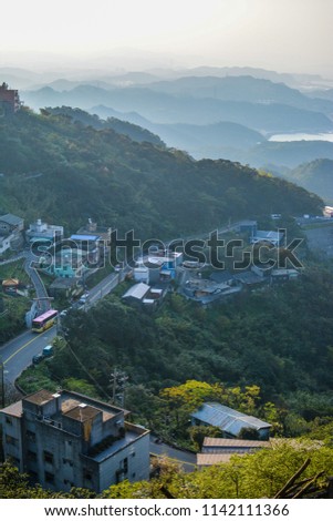 Village on the hill, Juifen, Taiwan.