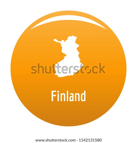 Finland map in black. Simple illustration of Finland map isolated on white background