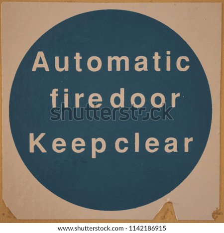 Round Fire Door Sign