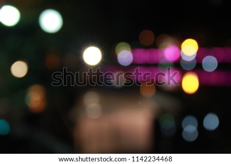 colorful bokeh photos on city streets