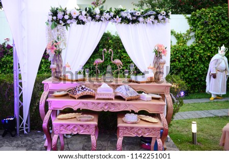 Beautiful decoration wedding ceremony
