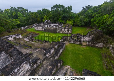 Ancient Maya temple in Tikal, Guatemala.