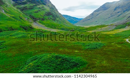 The amazing Scottish Highlands - Glencoe valley in Scotland