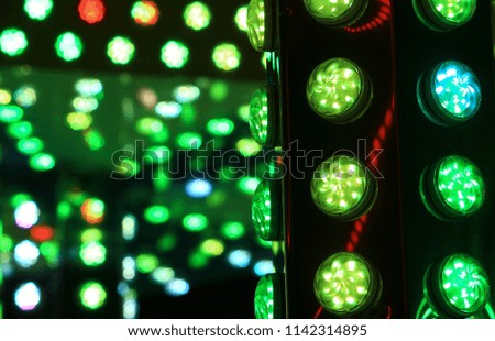 LED lights on pole