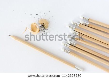 Sharpening wooden pencils