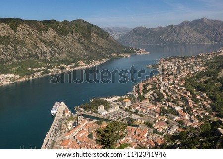 Looking over Kotor on a sunny day