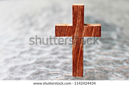 Religion. cross (of Jesus Christ) On the glass floor, watermark. Backgrounds