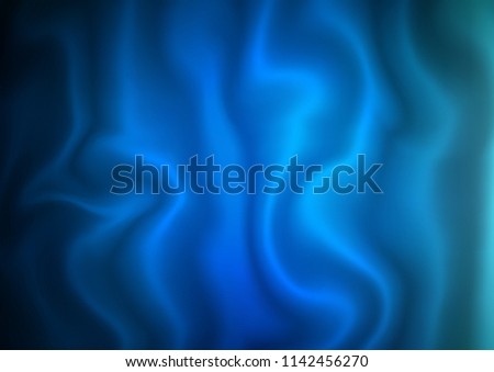 Dark BLUE vector pattern with lines, ovals. Shining illustration, which consist of blurred lines, circles. The template for cell phone backgrounds.
