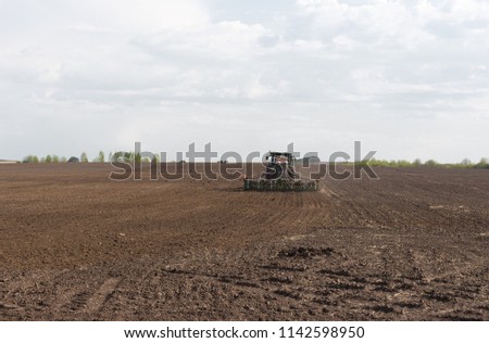 spring plowed field