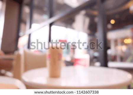 Coffee shop blur background with people.