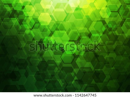 Dark Green vector abstract polygonal background. Glitter abstract illustration with an elegant design. A new texture for your design.