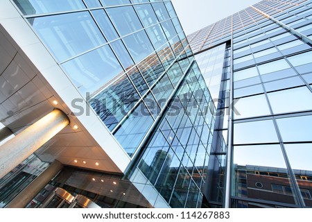 Office building close up Royalty-Free Stock Photo #114267883