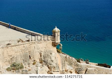 Watchtower and Mediterranean sea, Alicante