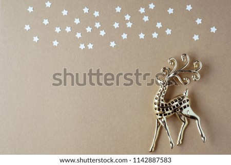 christmas decorations and blank space for christmas and new year concept background
