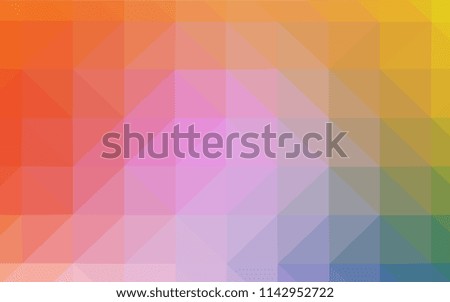 Light Yellow vector abstract mosaic backdrop. Colorful illustration in polygonal style with gradient. A new texture for your web site.