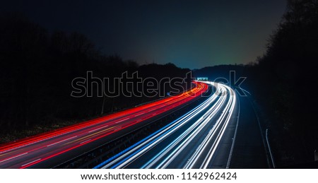 M40 Motorway Light Trails