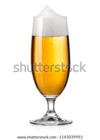 Beer glass with foam pikc