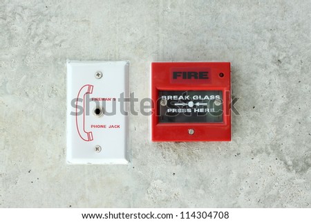 Fire Alarm On The Wall