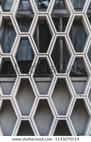 Architectural detail texture, concrete pattern close up