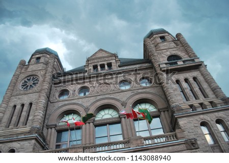 Ontario Legislative Building - Queen's Park - Toronto, Canada Royalty-Free Stock Photo #1143088940