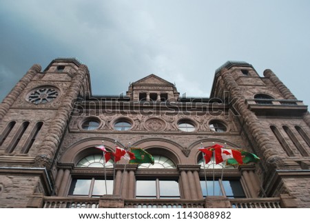 Ontario Legislative Building - Queen's Park - Toronto, Canada Royalty-Free Stock Photo #1143088982