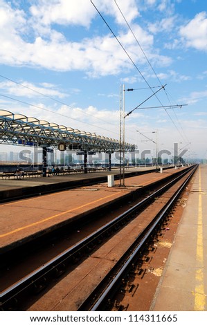 Railroad station in New Belgrade