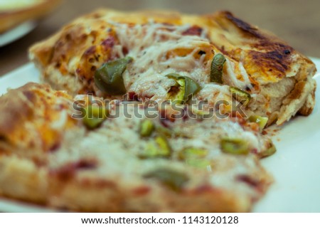 Homemade vegan pizza