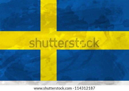 Sweden Grunge flag