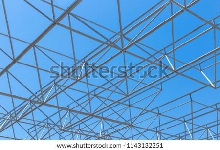 modern building roof under blue sky