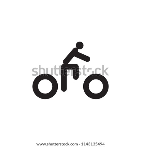 People with bicycle icon logo