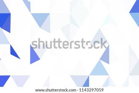 Light Blue, Green vector polygon abstract backdrop. Geometric illustration in Origami style with gradient.  Brand new style for your business design.