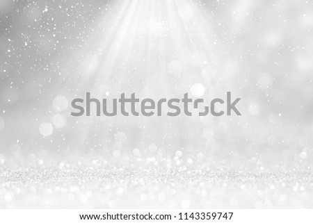  silver glitter lights background. defocused