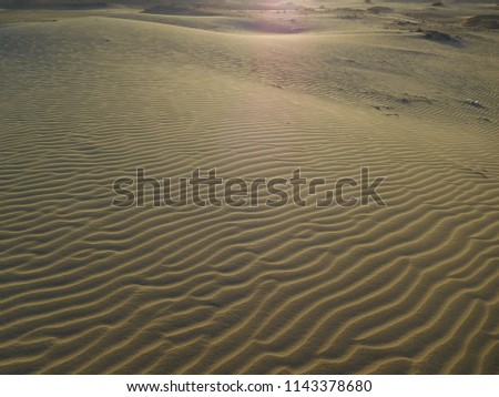 Waves in Sahara desert