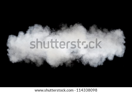smoke cloud background on black