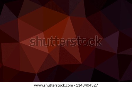 Dark Red vector gradient triangles texture. Modern abstract illustration with triangles. Template for cell phone's backgrounds.