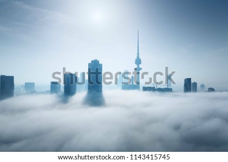 Skyscrapers in Kuwait City Royalty-Free Stock Photo #1143415745