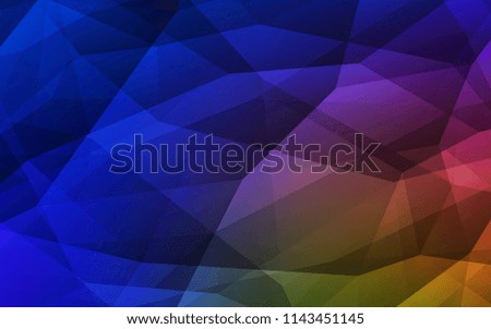 Dark Blue, Yellow vector low poly layout. Geometric illustration in Origami style with gradient.  Textured pattern for your backgrounds.