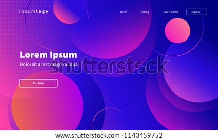 Trendy geometric background. Dynamic shapes composition. Eps10 vector. Royalty-Free Stock Photo #1143459752