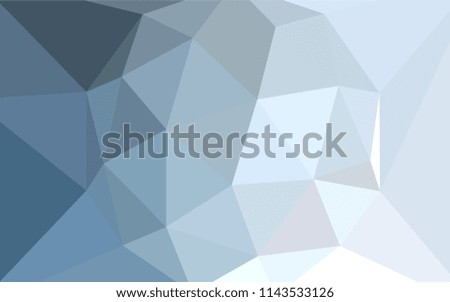 Light BLUE vector polygonal pattern. Creative geometric illustration in Origami style with gradient. Completely new template for your banner.