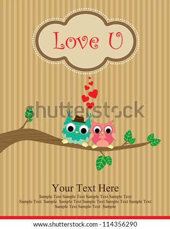 cute love card design. vector illustration