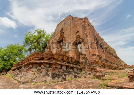 khudeedao temple, ayutthaya historical park, ayutthaya, thailand