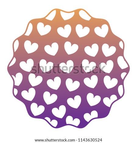 Hearts pattern design