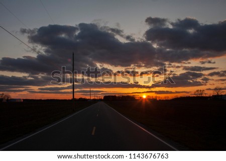 Road to anywhere, sunset