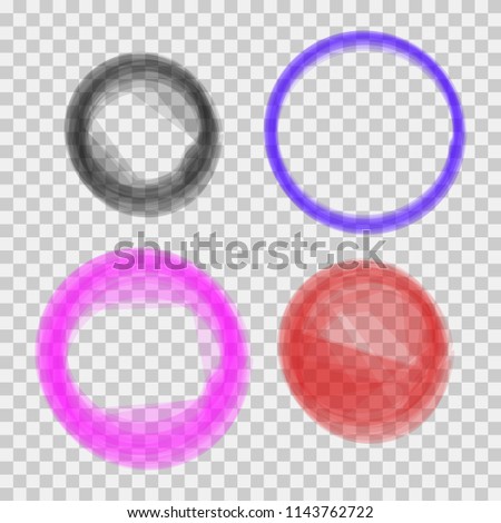 Abstract Blur Shapes on Transparent Background. Vector Design Elements Set for Web Design, Banners, Presentations or Business Cards, Flyers, Brochures and Posters.