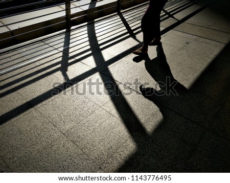 Shadow With People Walking, People Walking, Shadow Background...,