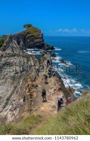 Tourist, photographer enjoy the Stunning seascape view located at Kapas Island, Terengganu, Malaysia