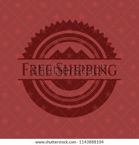 Free Shipping vintage red emblem